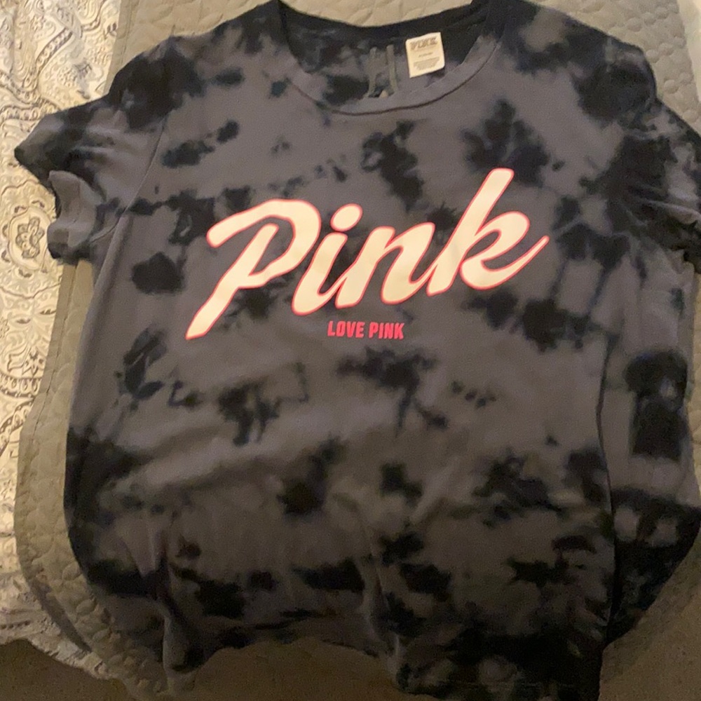 Tie dye Pink open back shirt